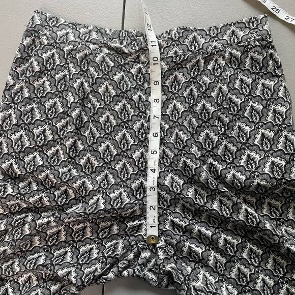 H&M Harem Trouser Pants Floral All Over Pattern Elastic Waist‎ Pocket Black 4 - Picture 12 of 13